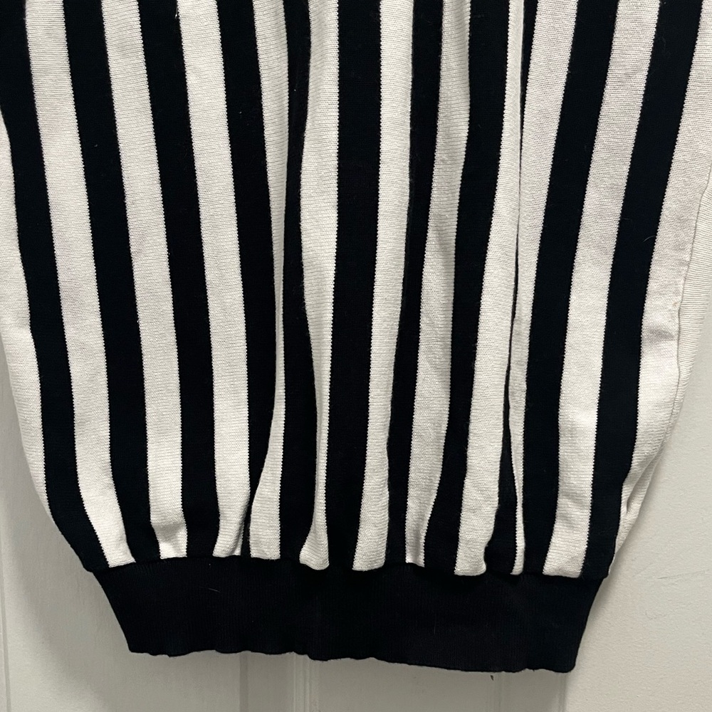 Collectif Lailie Striped 60's Cardigan Black White Buttons - 2X - EUC - Picture 10 of 12